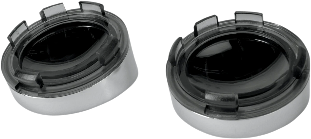 DragSpecialties Visor-Style Bezel/Lenses - Smoke/Mirror L22-6828MC - Main Product View