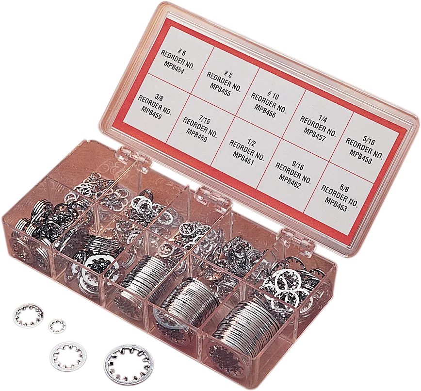 DragSpecialties Washer Kit- Inside Star - Chrome MK240 - Main Product View