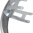 Load image into Gallery viewer, DragSpecialties Wide Glide-Style Front Fender with Chrome Mounting Brackets - For 19" or 21" Wheel 090057-PB-LB2 - Side View
