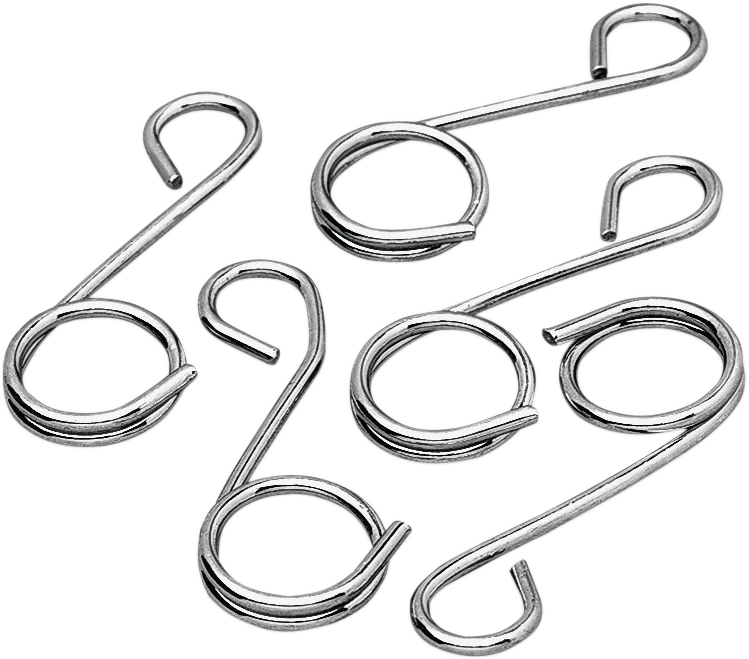 DragSpecialties Wire Fuel Line Guides - 5-Pack 11-0022-BC101 - Main Product View