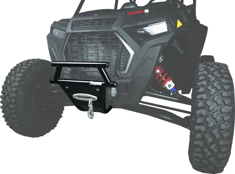 DragonFire Racing 15-22 Polaris RZR 900/1000 Front Bumper With Winch Mount - Detail View