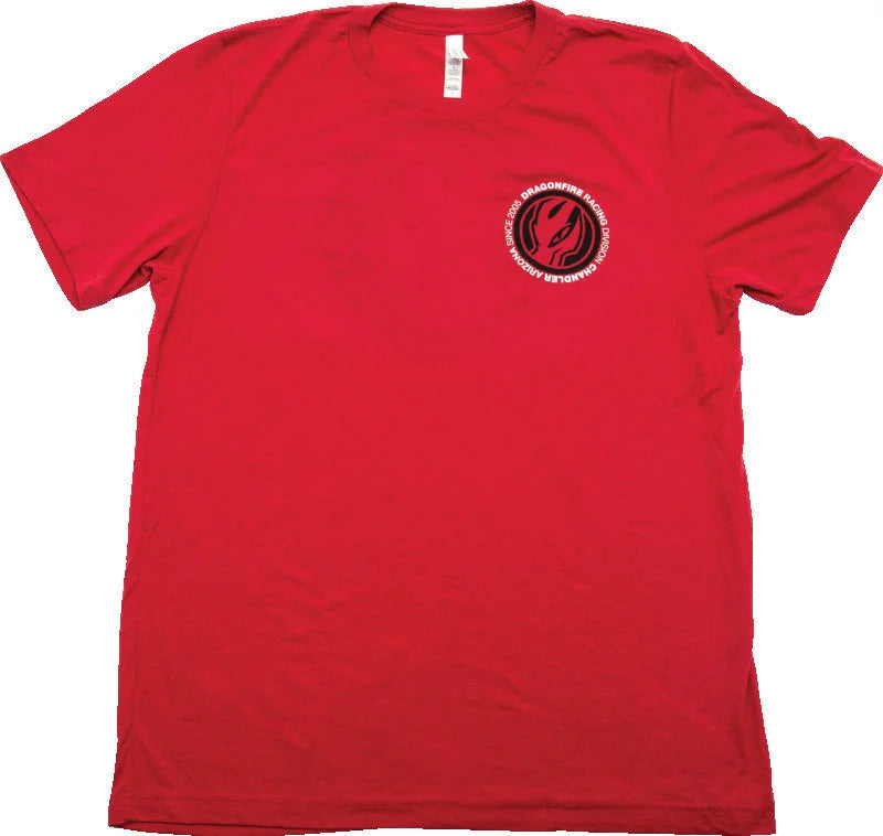 DragonFire Racing Dfr Logo Tee Blue/Red Xl