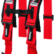 Load image into Gallery viewer, DragonFire Racing Harness- H-Style- 4-Point- 3in Buckle- Red