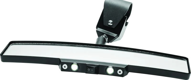 DragonFire Racing Lighted Rear View Mirror - 1.75-2 in. - Detail View