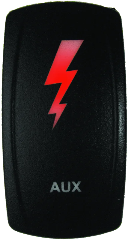 DragonFire Racing Lighted Switch Aux On/Off Red Led