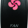Load image into Gallery viewer, DragonFire Racing Lighted Switch Fan On/Off Red