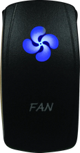 Load image into Gallery viewer, DragonFire Racing Lighted Switch Fan On/Off Blue