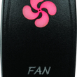 Load image into Gallery viewer, DragonFire Racing Lighted Switch Fan On/Off Red