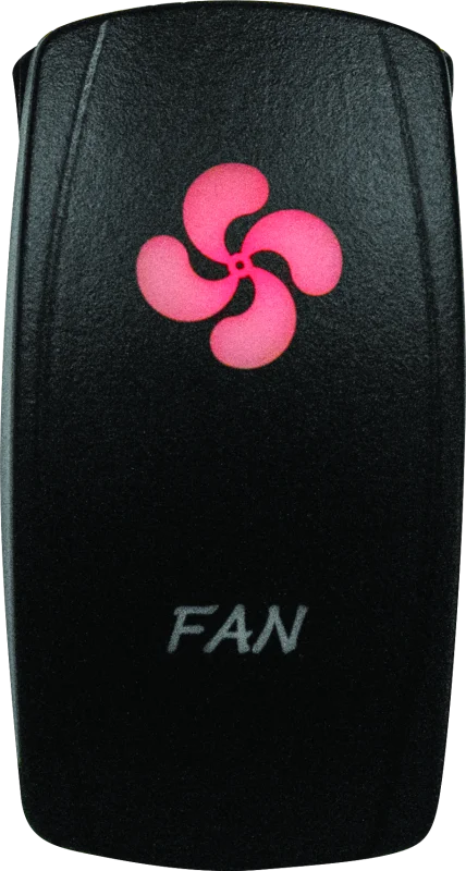 DragonFire Racing Lighted Switch Fan On/Off Red