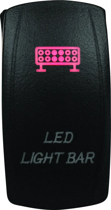 DragonFire Racing Lighted Switch LED Light Bar On/Off Red