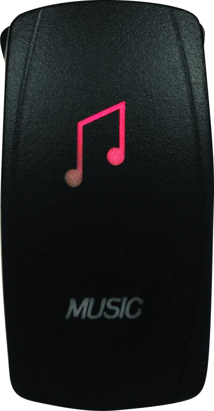 DragonFire Racing Lighted Switch Music On/Off Red
