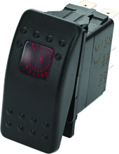 Load image into Gallery viewer, DragonFire Racing Lighted Switch On/Off Rocker Switch Red Lite