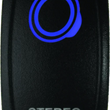 Load image into Gallery viewer, DragonFire Racing Lighted Switch Stereo On/Off Blue