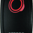 Load image into Gallery viewer, DragonFire Racing Lighted Switch Stereo On/Off Red