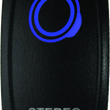 Load image into Gallery viewer, DragonFire Racing Lighted Switch Stereo On/Off Blue