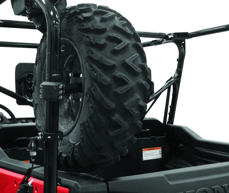 DragonFire Racing Spare Tire Carrier - 1.75 in. Clamp - Back View