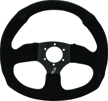 Load image into Gallery viewer, DragonFire Racing Steering Wheels - D-shaped- Suede- Iron Series- 0in offset - Main Product View
