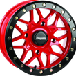 Load image into Gallery viewer, DragonFire Racing Typhon Wheel 14X7 4/137 5+2 +10 Machined Red