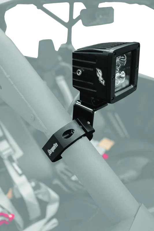 DragonFire Racing Universal Whip Mount - Round Cage - Side View