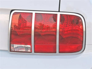 Drake Muscle Drake Muscle Cars Polished Satin Tail Light Bezel Pair 5R3Z-13489-B