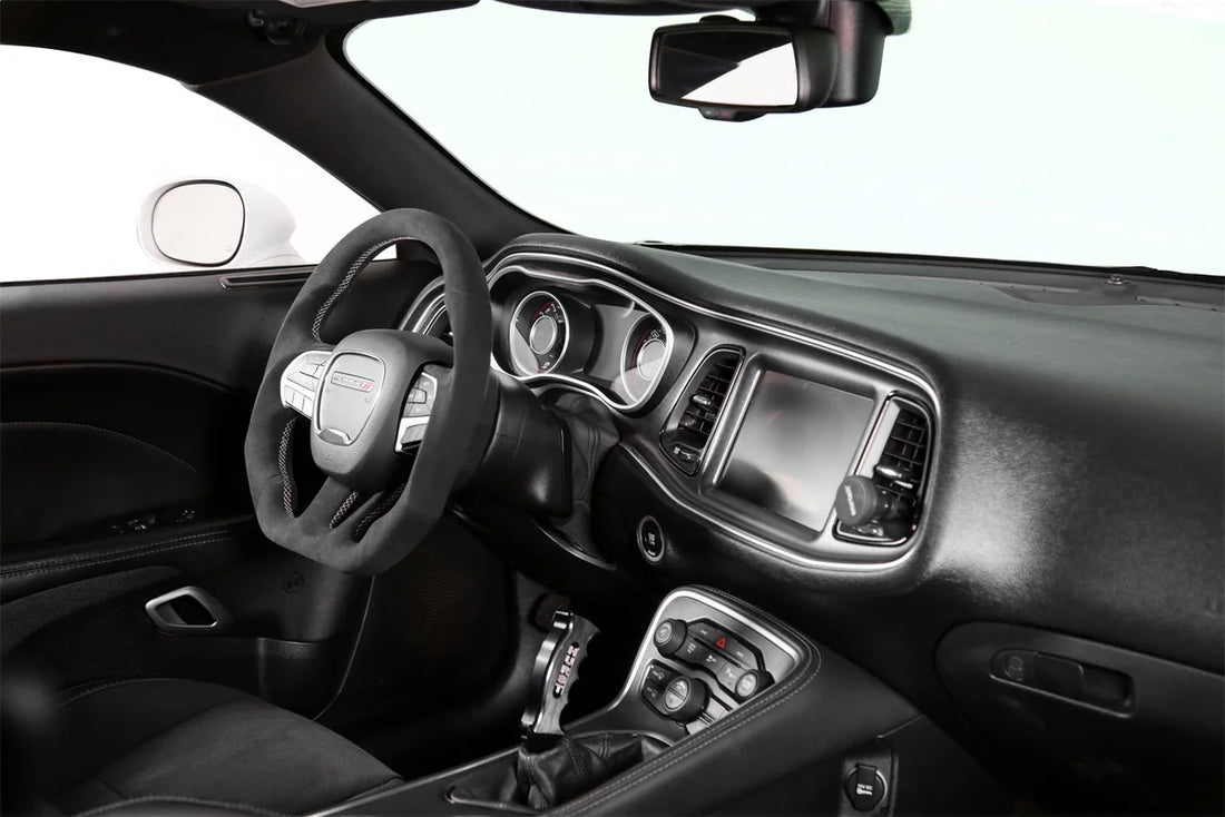 Drake Muscle Drake Muscle Cars Steering Wheel - Alcantara Wrapped - Heated CH950-20 - Back View