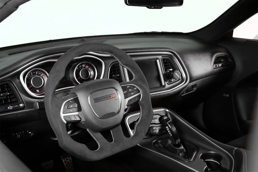 Drake Muscle Drake Muscle Cars Steering Wheel - Alcantara Wrapped CH950-18 - Side View