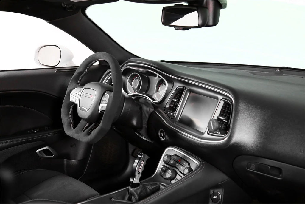 Drake Muscle Drake Muscle Cars Steering Wheel - Alcantara Wrapped CH950-18 - Back View