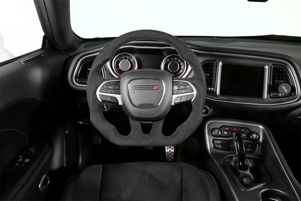 Drake Muscle Drake Muscle Cars Steering Wheel - Alcantara Wrapped CH950-18 - Installation View