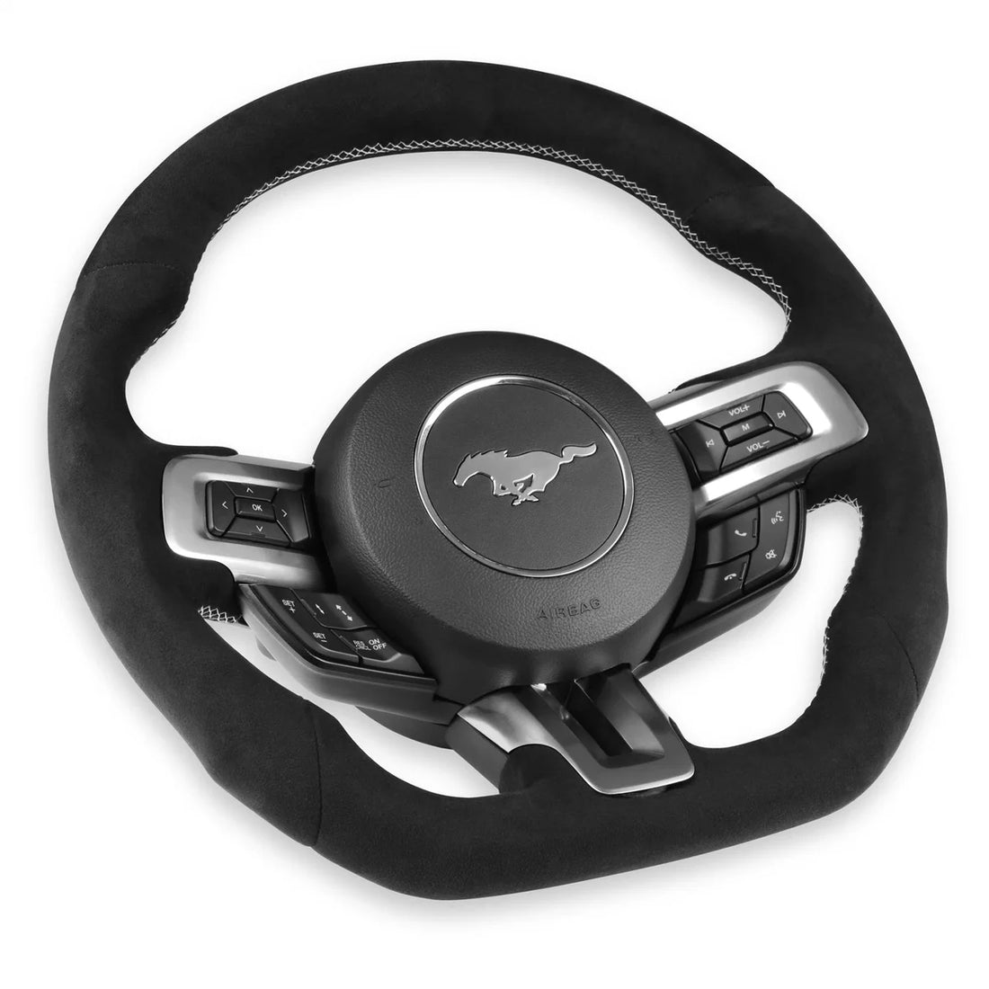 Drake Muscle Drake Muscle Cars Steering Wheel - Alcantara Wrapped MU950-06 - Back View