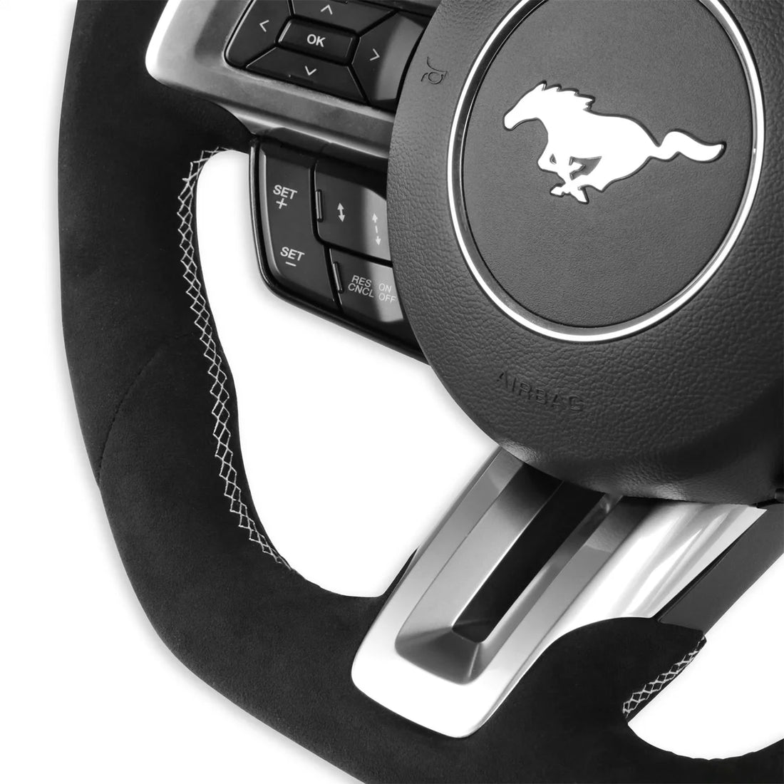 Drake Muscle Drake Muscle Cars Steering Wheel - Alcantara Wrapped MU950-06 - Additional View 5