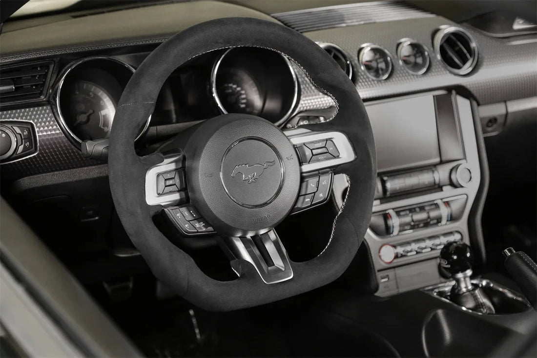 Drake Muscle Drake Muscle Cars Steering Wheel - Alcantara Wrapped MU950-06 - Installation View