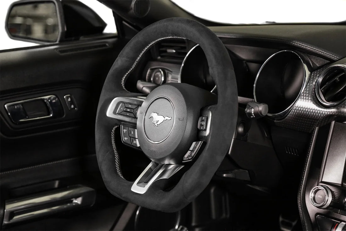 Drake Muscle Drake Muscle Cars Steering Wheel - Alcantara Wrapped MU950-06 - Installation View
