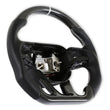 Load image into Gallery viewer, Drake Muscle Drake Muscle Cars Steering Wheel - Carbon Fiber with Leather Grips - Heated CA950-15 - Back View