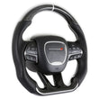 Load image into Gallery viewer, Drake Muscle Drake Muscle Cars Steering Wheel - Carbon Fiber with Leather Grips - Heated CH950-19 - Additional View 6