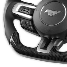 Load image into Gallery viewer, Drake Muscle Drake Muscle Cars Steering Wheel - Carbon Fiber with Leather Grips - Heated MU950-07 - Additional View 5