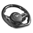 Load image into Gallery viewer, Drake Muscle Drake Muscle Cars Steering Wheel - Carbon Fiber with Leather Grips MU950-09 - Side View