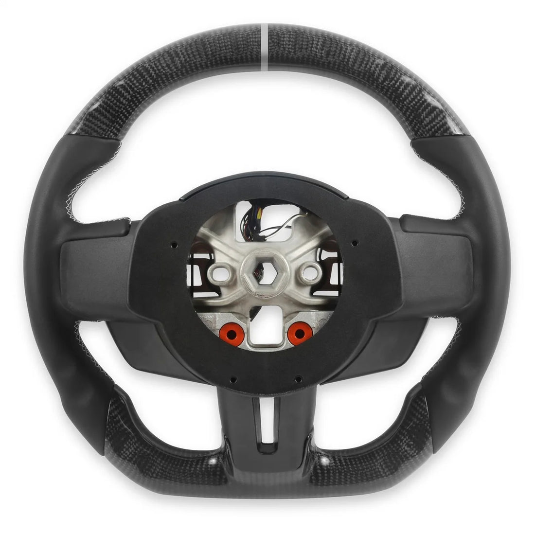 Drake Muscle Drake Muscle Cars Steering Wheel - Carbon Fiber with Leather Grips MU950-09 - Additional View 9