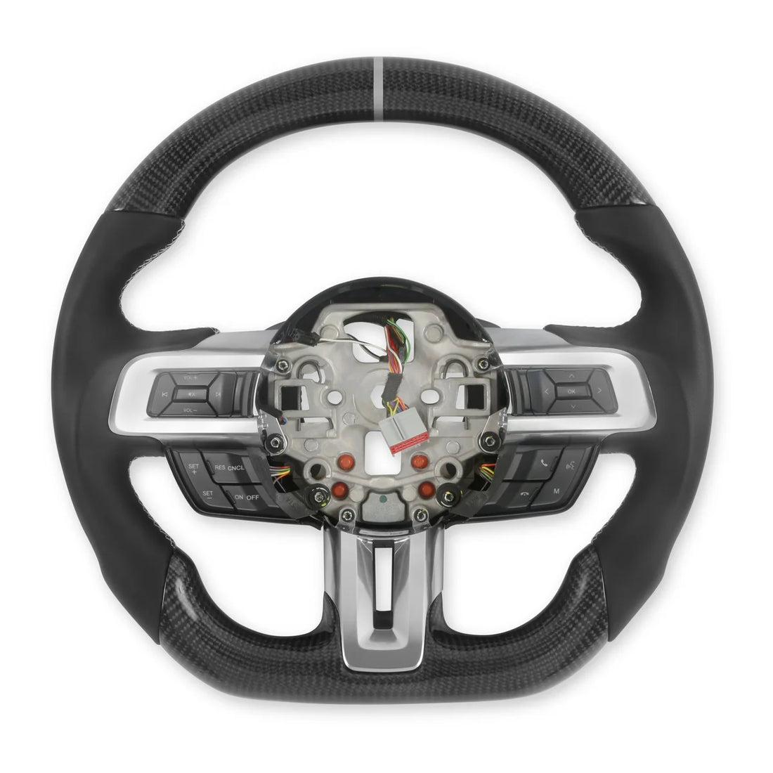Drake Muscle Drake Muscle Cars Steering Wheel - Carbon Fiber with Leather Grips - Heated MU950-11 - Additional View 6