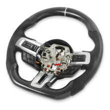 Load image into Gallery viewer, Drake Muscle Drake Muscle Cars Steering Wheel - Carbon Fiber with Leather Grips - Heated MU950-11 - Additional View 8