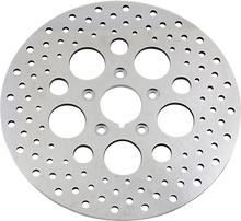 Load image into Gallery viewer, Drilled Brake Rotor - Front - 11.5" - Harley-Davidson DragSpecialties 060176ASP-BC648 - Main Product View
