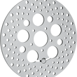 Load image into Gallery viewer, Drilled Brake Rotor - Front - 11.8" - Softail/Sporster DragSpecialties B06-0195ASP - Side View