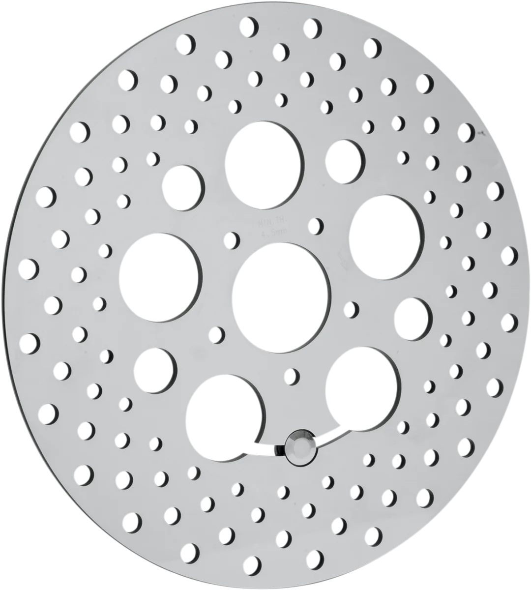 Drilled Brake Rotor - Front - 11.8" - Touring DragSpecialties B06-0194ASP - Side View