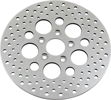 Load image into Gallery viewer, Drilled Brake Rotor - Rear - 11.5" - Harley-Davidson DragSpecialties 060181ASP-BC648 - Main Product View