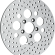 Load image into Gallery viewer, Drilled Brake Rotor - Rear - 11.8" - Touring DragSpecialties B06-0189ASP - Side View