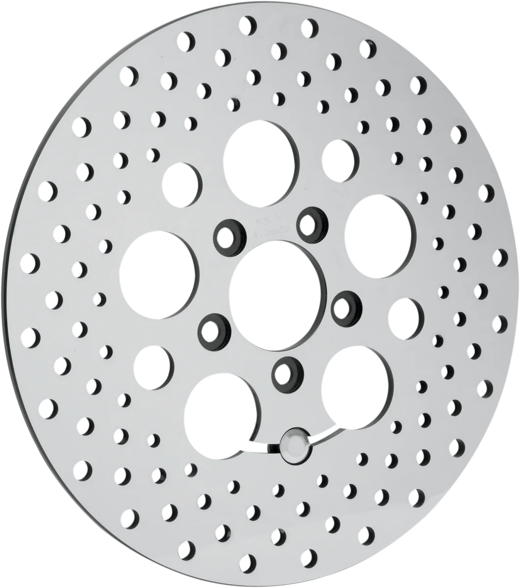 Drilled Brake Rotor - Rear - 11.8" - Touring DragSpecialties B06-0189ASP - Side View