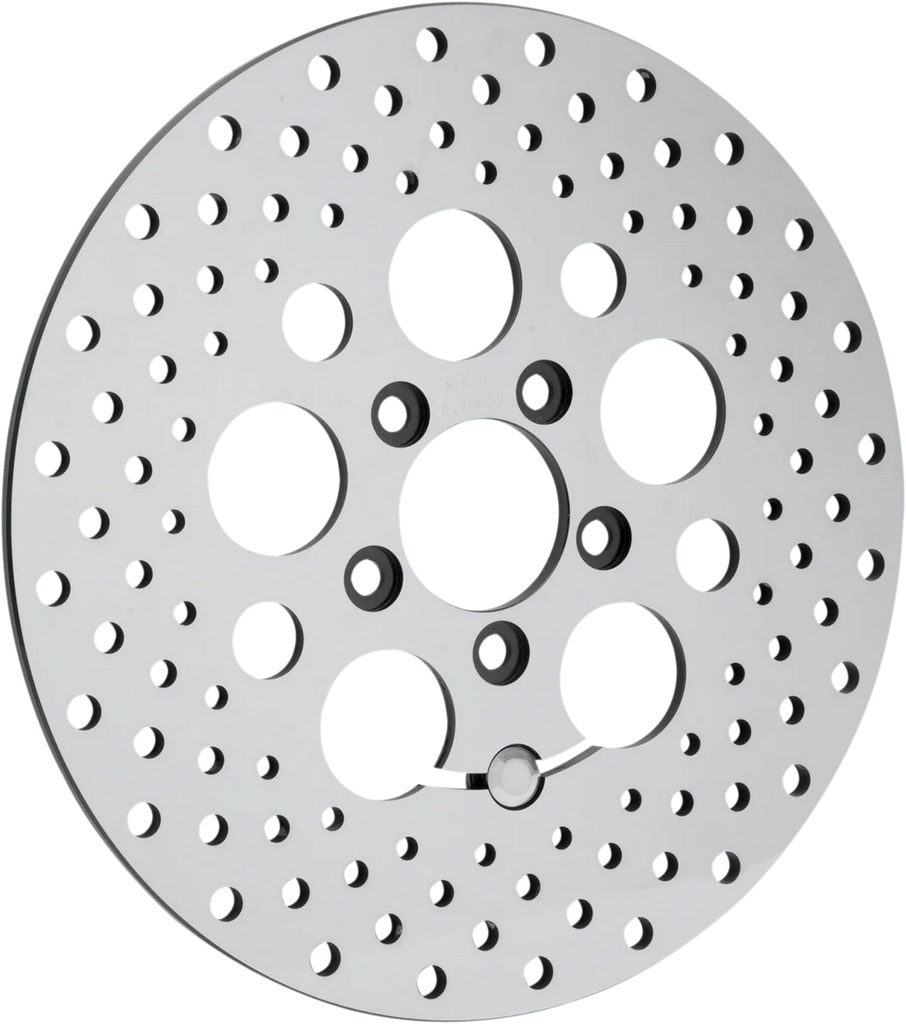 Drilled Brake Rotor - Rear - 11.8" - Touring DragSpecialties B06-0189ASP - Side View