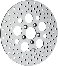 Load image into Gallery viewer, Drilled Brake Rotor - Rear - 11.8" - Touring DragSpecialties B06-0189ASP - Side View