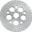 Load image into Gallery viewer, Drilled Brake Rotor - Rear - 11.875" - Touring DragSpecialties 06-0177A - Main Product View