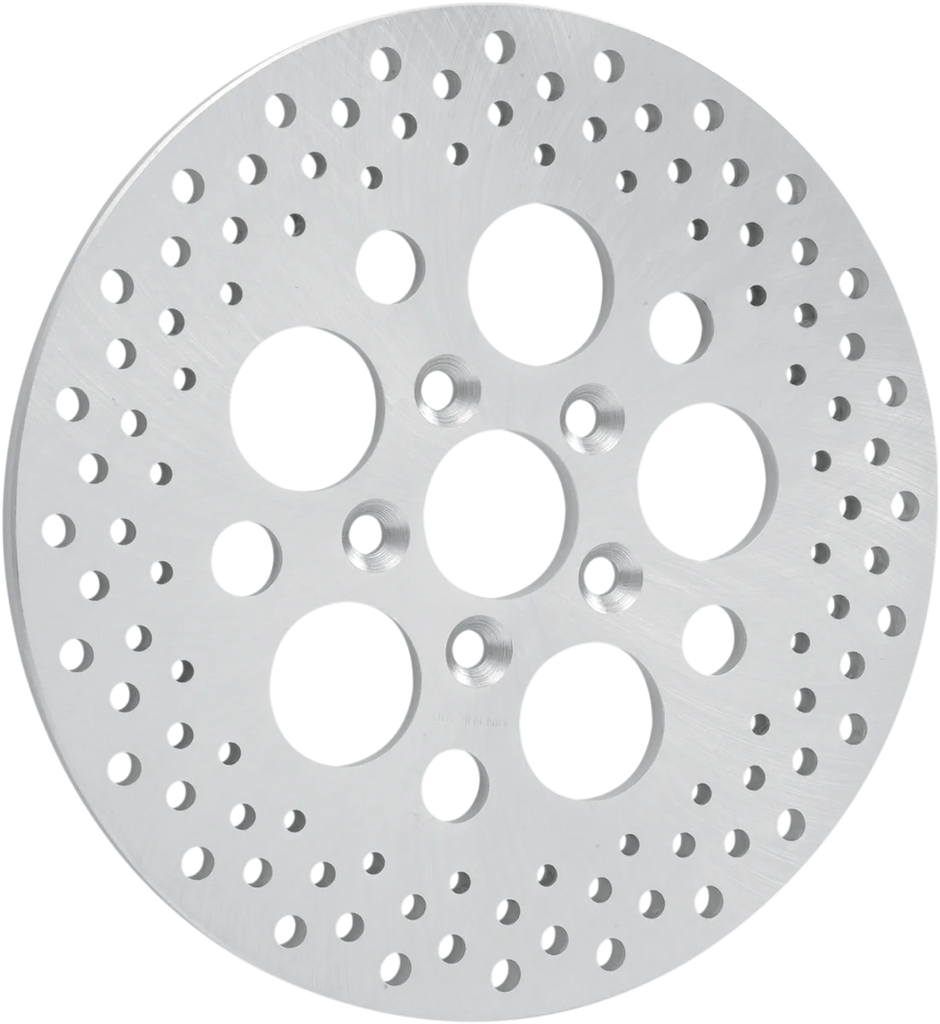 Drilled Brake Rotor - Rear - 11.875" - Touring DragSpecialties 06-0177A - Side View