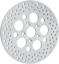 Load image into Gallery viewer, Drilled Brake Rotor - Rear - 11.875" - Touring DragSpecialties 06-0177A - Side View